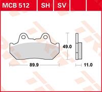 TRW Standaard remblokken, en remschoenen voor de moto, MCB512