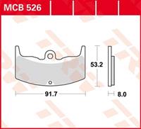 TRW Standaard remblokken, en remschoenen voor de moto, MCB526