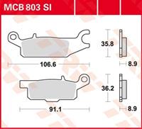 TRW SI Remblokken sinter metaal, en remschoenen voor de moto, MCB803SI