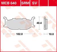 TRW SV/SH Remblokken, en remschoenen voor de moto, MCB640SV