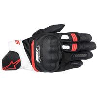 Alpinestars SP-5 Schwarz Weiß Rot Handschuhe Größe