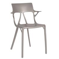 A.I Stapelbarer Sessel / Durch künstliche Intelligenz entworfen - Kartell - Grau/Silber