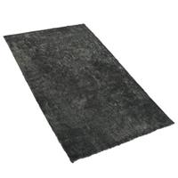 beliani Spektakulärer Shaggy Teppich in rechteckiger Form dunkelgrau 80x150 cm Evern - Grau