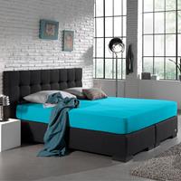 homecare Home Care Jersey Hoeslaken - Home Care Turquoise 80/90/100 x 200 cm