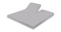 Elegance Splittopper Hoeslaken Jersey Katoen Stretch  - licht grijs 180x200cm