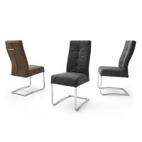 MCA furniture Eetkamerstoel Salva sledestoel 1 met pocketvering, belastbaar tot max. 120 kg (set, 2 stuks)