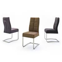 MCA furniture Eetkamerstoel Salva sledestoel met pocketvering, belastbaar tot max. 120 kg (set, 2 stuks)