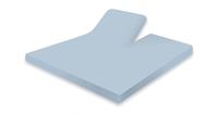 Elegance Splittopper Hoeslaken Jersey Katoen Stretch  - licht blauw 180x210/220cm