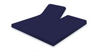 Elegance Splittopper Hoeslaken Jersey Katoen Stretch  - donker blauw 180x200cm
