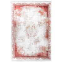 Merinos Retro Acryl Vloerkleed - Klassiek Design - Rood-80 x 150 cm