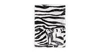 Zo! Home Flanel Fleece Plaid Zebra - white - 140x200