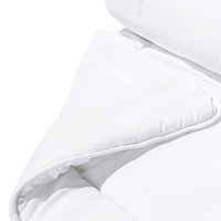 beliani Ganzjahresdecke Extra warm Bettdecke Mikrofaser Polyester weiß 200x220 cm Lemberg - Weiß