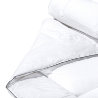 Beliani - Bettdecke Japara Baumwolle weiß 135 x 200 cm Mikrofaser Füllung extra warm Howerla - Weiß
