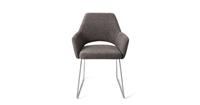 Jesper Home Yanai Eetkamerstoel - Amazing Grey Slide Steel