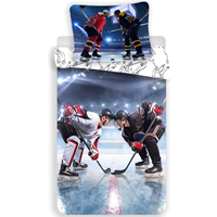 Dekbedovertrek Ice Hockey - Eenpersoons - 140 x 200 cm - Multi