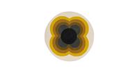 Orla Kiely Vloerkleed wol Rond Sunflower yellow 060006 -[Afmetingen:200 Ø]-[Afmetingen:200 Ø]