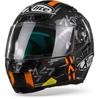 X-Lite X-803 Ultra Carbon 52 Canet Carbon Zwart Antraciet Oranje 