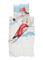 Snurk Ski Girl dekbedovertrekset van biologisch katoen 160TC - inclusief kussenslopen