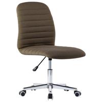 vidaXL Eetkamerstoelen 6 st stof bruin