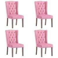 vidaXL Esszimmerstühle 4 Stk.  Rosa