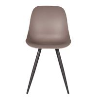 Möbel Exclusive Esszimmer Stuhl in Hellgrau Kunststoff Skandi Design