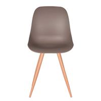 Möbel Exclusive Esstisch Stuhl in Hellbraun Kunststoff Skandi Design