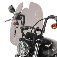 Craftride Motorrad Windschild  CW1 für Chopper / Cruiser / Custombikes dunkel getönt