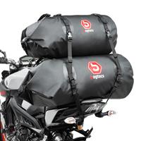 Bagtecs Set Gepäckrolle für Harley Dyna Fat Bob Hecktasche  BR50+BR30 80L