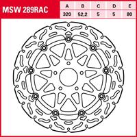 TRW Lucas Bremsscheibe RAC schwimmend MSW289RAC 320/52,2/80/
