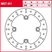 TRW MST vaste remschijf, voor de moto, MST417