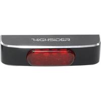 Highsider LED Alu Rücklicht CONERO T2 schwarz, rotes Glas
