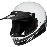 MX-Line 1.0 - Retro 3C Motorradhelm weiß 