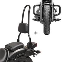 Craftride Sissybar Set für Honda Rebel 500 17-19 mit Sturzbügel  RH7-4