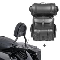 Craftride Sissybar CL + Hecktasche LX für Harley CVO Limited 14-20 mit Gepäckträger 