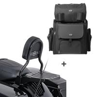 Craftride Sissybar CL + Hecktasche für Harley CVO Limited 14-20 mit Gepäckträger 