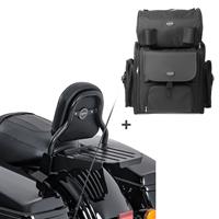 Craftride Sissybar CXS + Hecktasche für Harley CVO Limited 14-20 mit Gepäckträger 