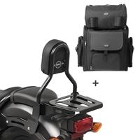 Craftride Sissybar CL3 + Hecktasche für Suzuki Intruder M 1800 R / R2 06-17 mit Gepäckträger 