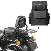 Craftride Sissybar + Hecktasche für Harley Softail Low Rider / S 18-20 abnehmbar mit Gepäckträger  CSS