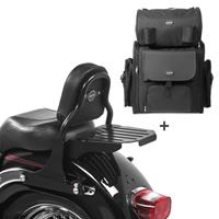 Craftride Sissybar + Hecktasche für Harley Cross Bones 08-11 CSS abnehmbar mit Gepäckträger 