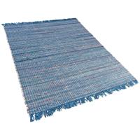 Beliani Vloerkleed blauw 160 x 230 cm BESNI