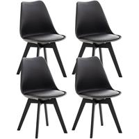 CLP Set van 4 eetkamerstoelen Linares Kunststof