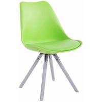 laricodesignmöbel Larico Design Möbel - Besucherstuhl Toulouse Kunstleder Rund-grün-Weiß