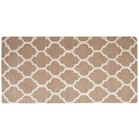 beliani Teppich beige marokkanisches Muster 80 x 150 cm handgetuftet Erbaa