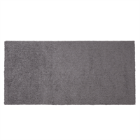 beliani Teppich Läufer rechteckig 80 x 150 cm dunkelgrau getuftet Shaggy Hochflor Demre - Grau