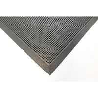 Rubberen mat, zwart, l x b = 1000 x 800 mm
