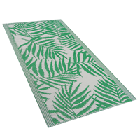Beliani - Outdoor Teppich grün 60x105 cm Bodenschutzmatte Kunststoffmatte Kota - Grün