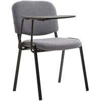 laricodesignmöbel Larico Design Möbel - Stuhl Ken mit Klapptisch Stoff-grau