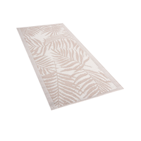 beliani Outdoor Teppich beige 60x105 cm Bodenschutzmatte Kunststoffmatte Kota - Beige
