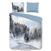 Good Morning dekbedovertrek Flanel Snowyroad multikleur - 240x200/220 cm