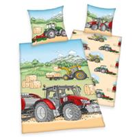 Herding Kinderbettwäsche Traktor, Renforcé, Baumwolle, 135x200 cm